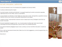 Tablet Screenshot of congregation-notre-dame-de-fidelite.com